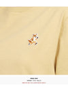 Speedy Fox Patch Comfort Short Sleeve T Shirt Beige - MAISON KITSUNE - BALAAN 7