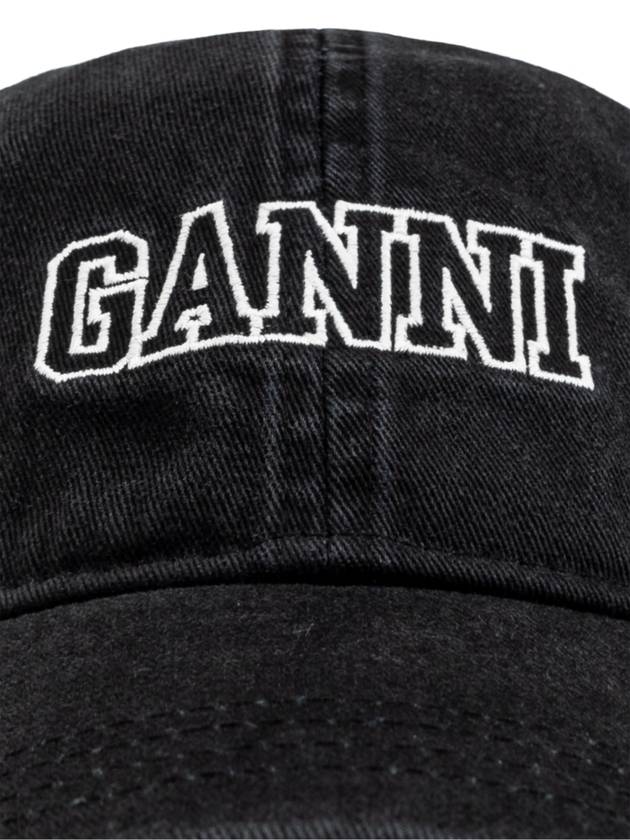 Ganni Baseball Cap, Men's, Black - GANNI - BALAAN 4