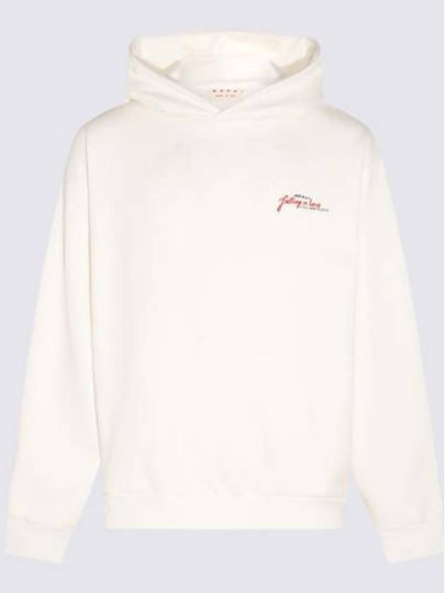 Logo Cotton Hooded Top White - MARNI - BALAAN 2