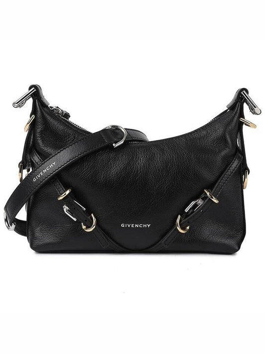Voyou Small Leather Shoulder Bag Black - GIVENCHY - BALAAN 2
