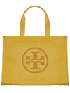 Ella Canvas Large Tote Bag Mustard - TORY BURCH - BALAAN 3