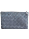 Bottega Veneta blue gray clutch bag - BOTTEGA VENETA - BALAAN 1