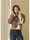 Women's Ender Toggle Short Coat Brown - MICANE - BALAAN 3