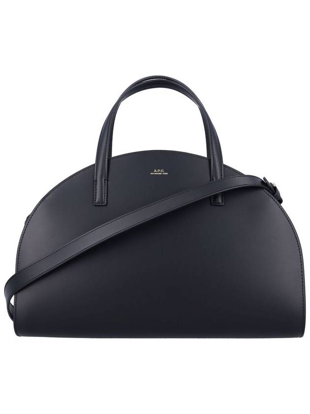 Demi Lune Logo Stamp Tote Bag Black - A.P.C. - BALAAN 2