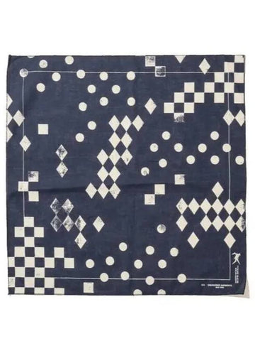 Printed Bandana A Black Geometry 24F1H036 PS436 BD012D - ENGINEERED GARMENTS - BALAAN 1