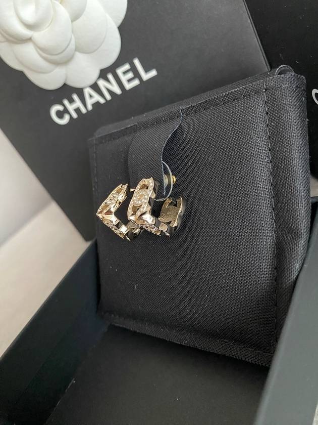 CC logo earrings stud earrings gold ABB784 - CHANEL - BALAAN 2