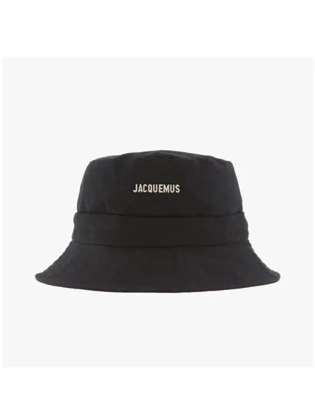 Le Bob Gadjo Bucket Hat Black - JACQUEMUS - BALAAN 3