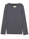 Minquiers Striped Long Sleeve T-Shirt Ecru Marine - SAINT JAMES - BALAAN 1