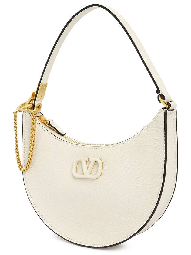 V Logo Hobo Shoulder Bag Ivory - VALENTINO - BALAAN 3