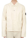 Shadow Project Cotton Hemp Plated TC Trucker Jacket Ivory - STONE ISLAND - BALAAN 2