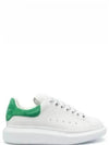 Women Oversized Suede Tab Low Top Sneakers Green - ALEXANDER MCQUEEN - BALAAN 2