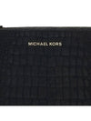 Jet Set Medium Crocodile Embossed Leather Cross Bag Black - MICHAEL KORS - BALAAN 7