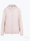 Fegeo Logo Patch Zip Up Hoodie Light Pink - MONCLER - BALAAN 2