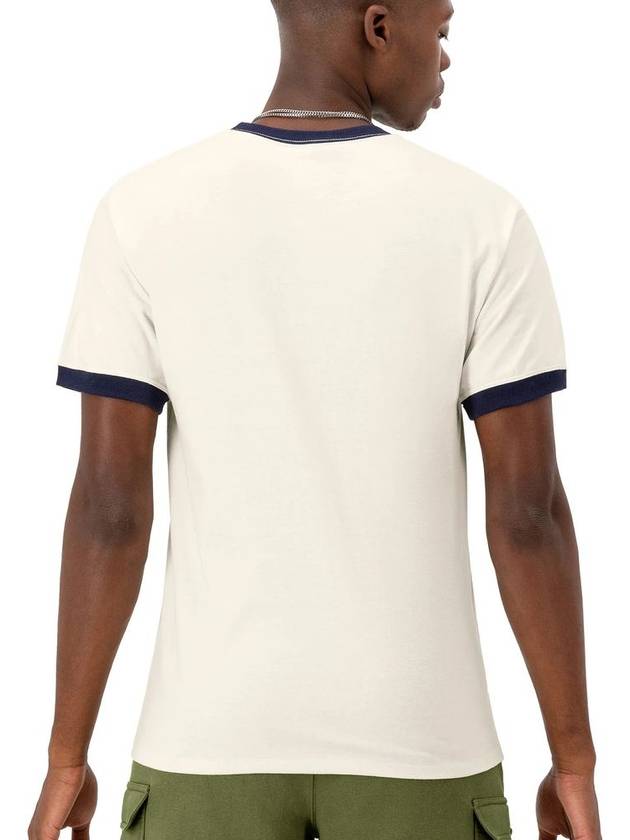 Men's Short Sleeve T-Shirt GT20H Ringer Tee Cream Ivory - CHAMPION - BALAAN 2