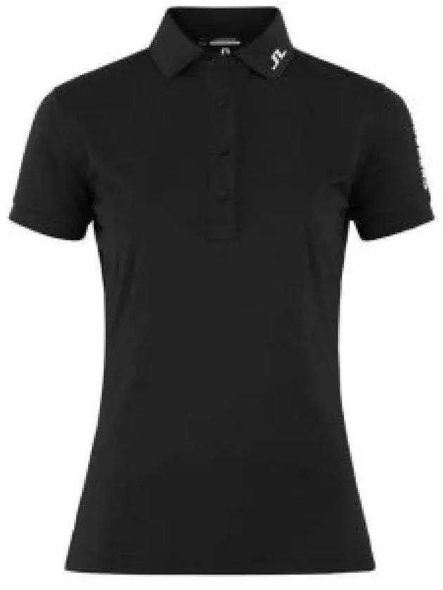 Women's Tour Tech Golf Polo Black - J.LINDEBERG - BALAAN 2