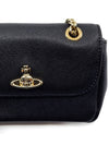 Logo Small Chain Cross Bag Black - VIVIENNE WESTWOOD - BALAAN 7