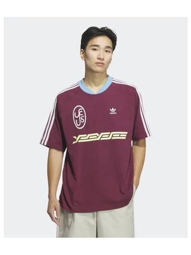 adidas x YESEYESEE Tee Burgundy JN5821 - ADIDAS - BALAAN 1