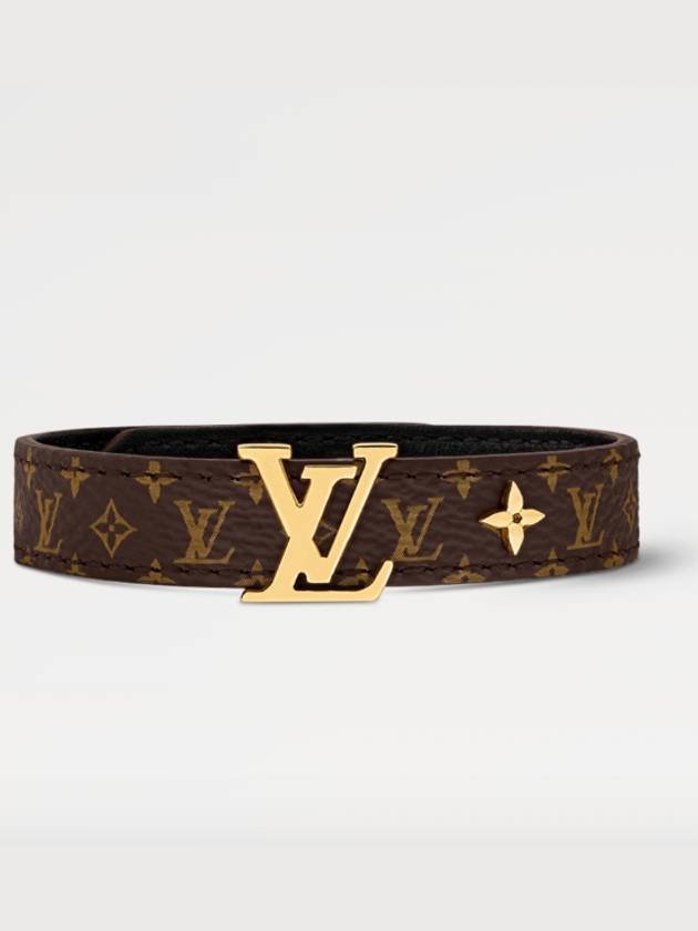 LV Iconic Monogram Canvas Bracelet Gold Brown - LOUIS VUITTON - BALAAN 3