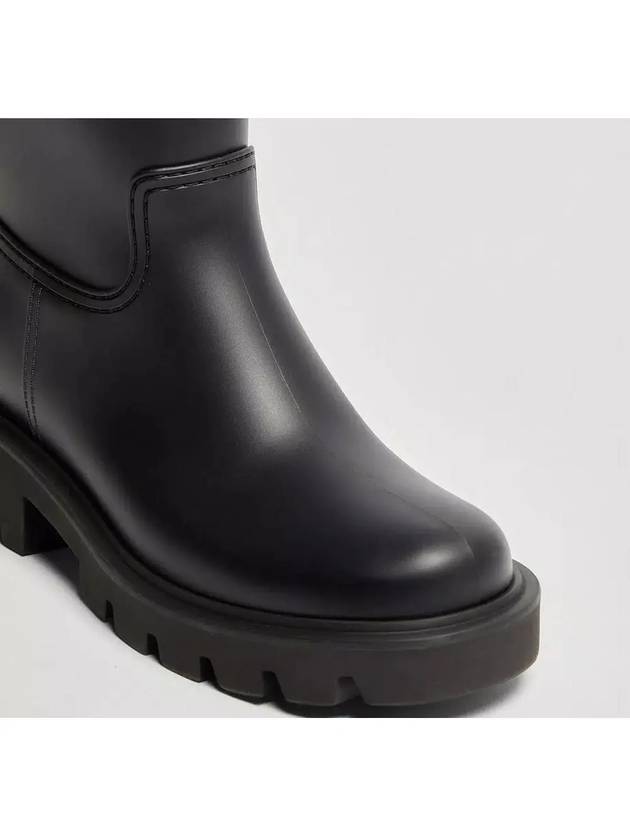 4G00070 M4522 999 KICKSTREAM BLACK HIGH RAIN BOOTS - MONCLER - BALAAN 4