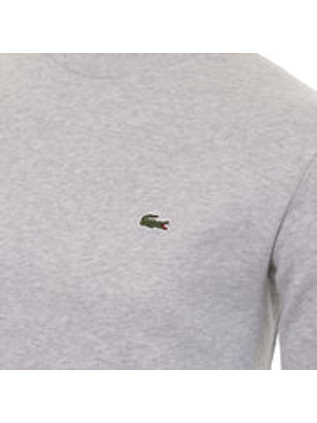 Logo Patch Crewneck Sweatshirt Grey - LACOSTE - BALAAN 4