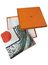 Cavalier En Formes Scarf 90 White - HERMES - BALAAN 11