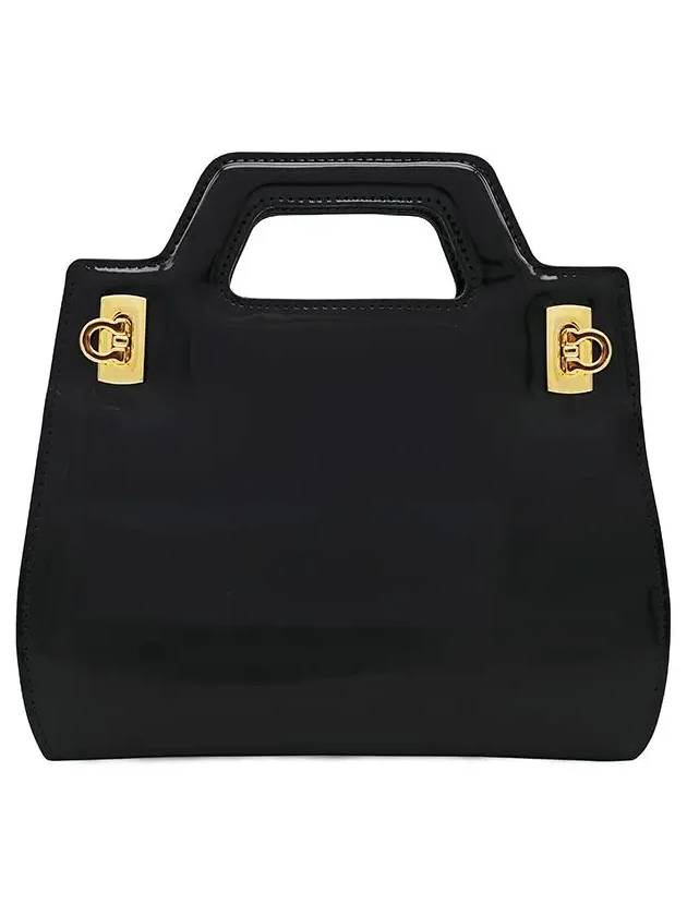 Wanda Mini Bag Black - SALVATORE FERRAGAMO - BALAAN 3