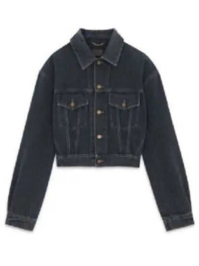 Neo 80s Denim Jacket Black - SAINT LAURENT - BALAAN 2