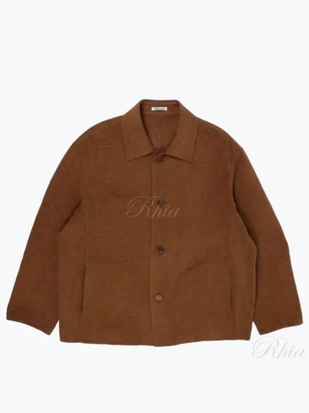 Cotton Mall Melton Hand Sawn Blouson A23SB02MW Brown Melton Hand Sawn - AURALEE - BALAAN 1