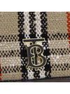 TB Logo Check Bouclé Mini Lola Cross Bag Beige - BURBERRY - BALAAN 4