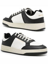 SL 61 Low Top Sneakers Black White - SAINT LAURENT - BALAAN 2