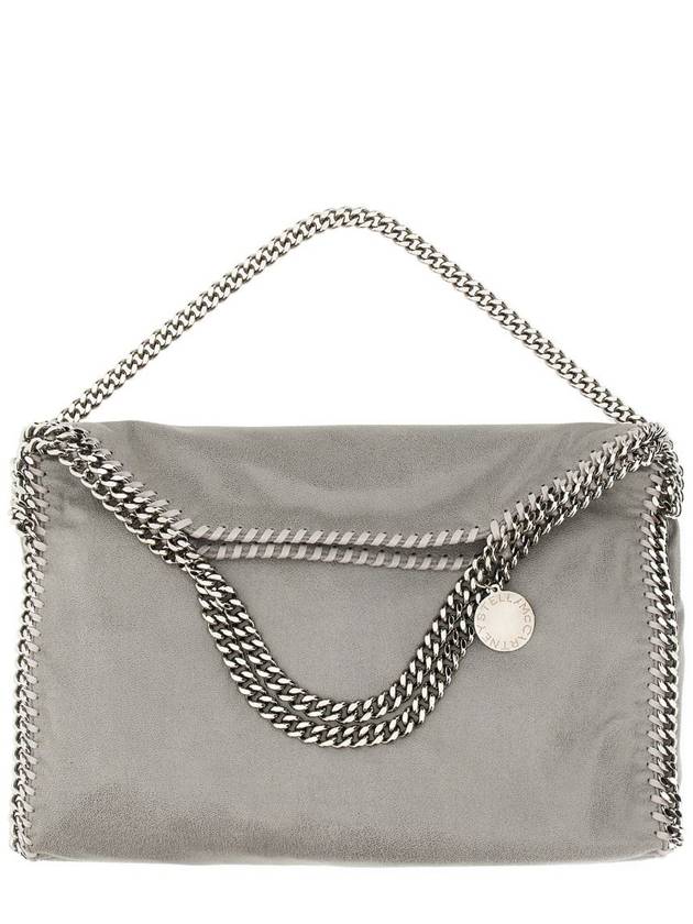 Silver Falabella Fold Over Tote Bag Light Gray - STELLA MCCARTNEY - BALAAN 8