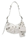 Le Cagole XS Lambskin Shoulder Bag White - BALENCIAGA - BALAAN 2