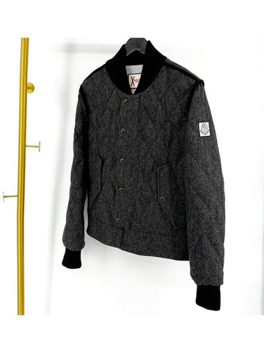 Gamma blue wool bomber padded jumper size 2 - MONCLER - BALAAN 1