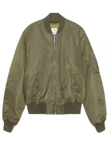 115743 OLIVE Built Reversible Bomber Jacket - STUSSY - BALAAN 1