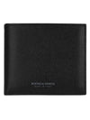 Logo Leather Half Wallet Black - BOTTEGA VENETA - BALAAN 2