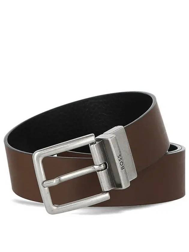 Omar G Logo 50503369 210 Men s Double sided Leather Belt 1006283 - HUGO BOSS - BALAAN 1