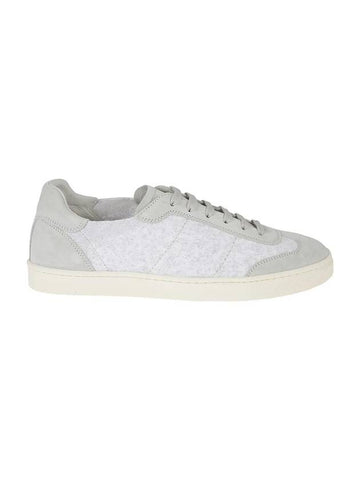 Paneled Low Top Sneakers White - BRUNELLO CUCINELLI - BALAAN 1