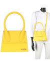 Le Grand Chiquito Large Tote Bag Yellow - JACQUEMUS - BALAAN.