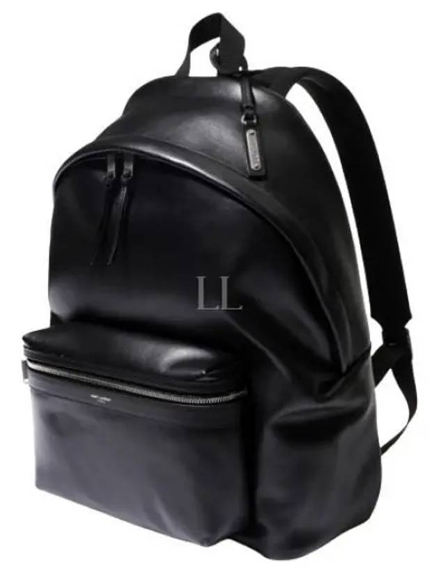 City Matte Leather Backpack Black - SAINT LAURENT - BALAAN 2