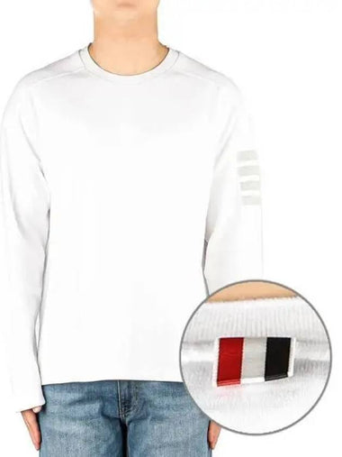 Men s diagonal armband long sleeve t shirt 271449 - THOM BROWNE - BALAAN 1