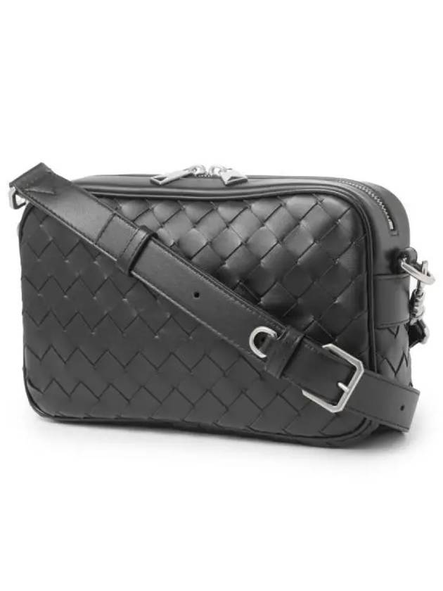 Intrecciato Camera Small Cross Bag Black - BOTTEGA VENETA - BALAAN 2