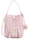 Matelasse Nappa Leather Bucket Bag Pink - MIU MIU - BALAAN 2