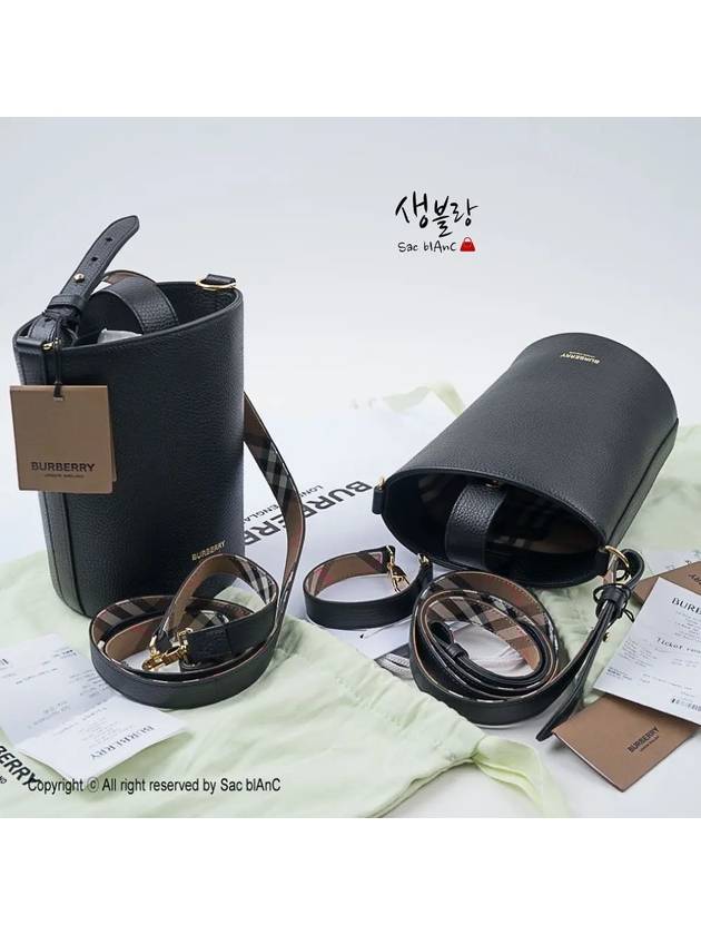 LL Small Bucket Bag Black - BURBERRY - BALAAN 4