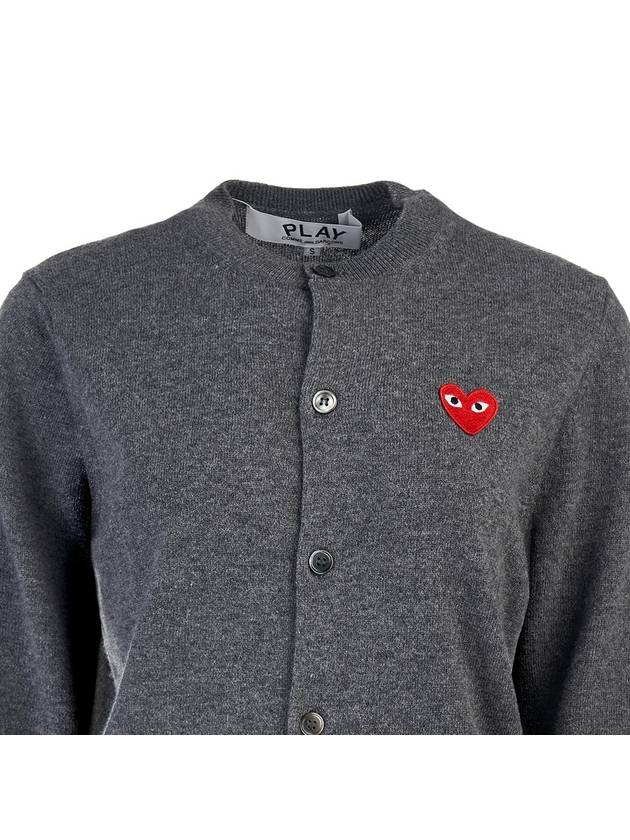 Heart Waffen Cardigan AX N007 051 3 GRAY - COMME DES GARCONS - BALAAN 4