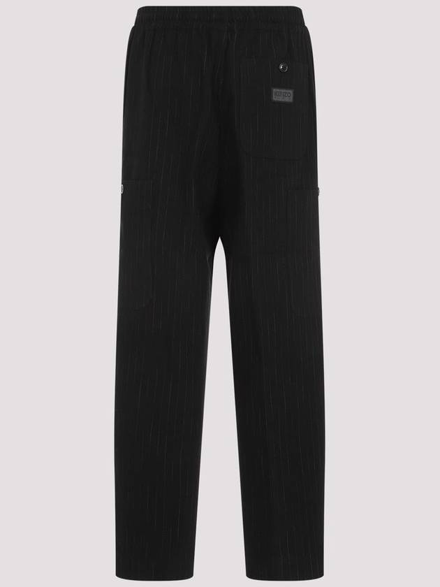 Straight Cargo Jogging Straight Pants Black - KENZO - BALAAN 3