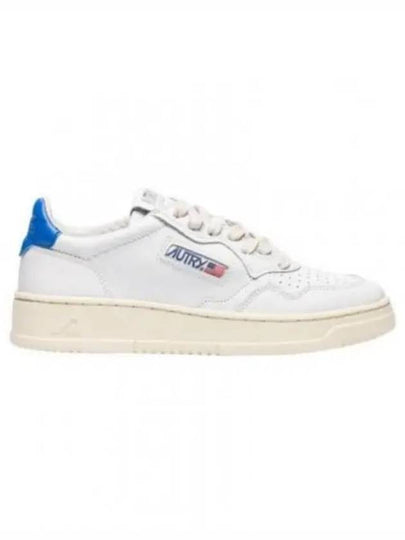 Medalist Goatskin Low Top Sneakers White Blue - AUTRY - BALAAN 2