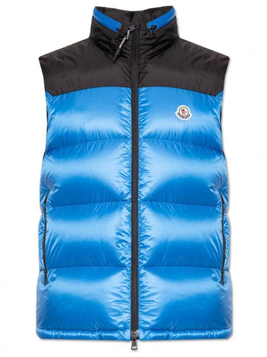 Ophrys Logo Patch Nylon Padded Vest Blue - MONCLER - BALAAN 1