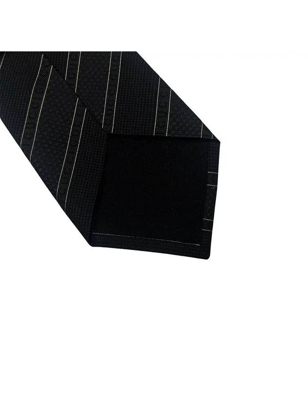 Men's Striped Tie Black - GUCCI - BALAAN 7