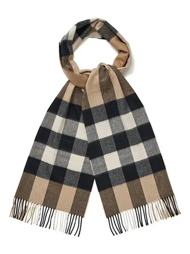 Classic Check Cashmere Muffler Beige - BURBERRY - BALAAN 6