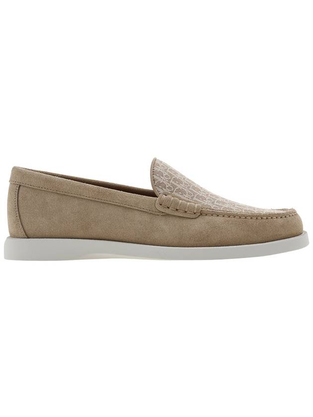 Homme Granville GRANVILLE Oblique Suede Jacquard Loafer Beige - DIOR - BALAAN.